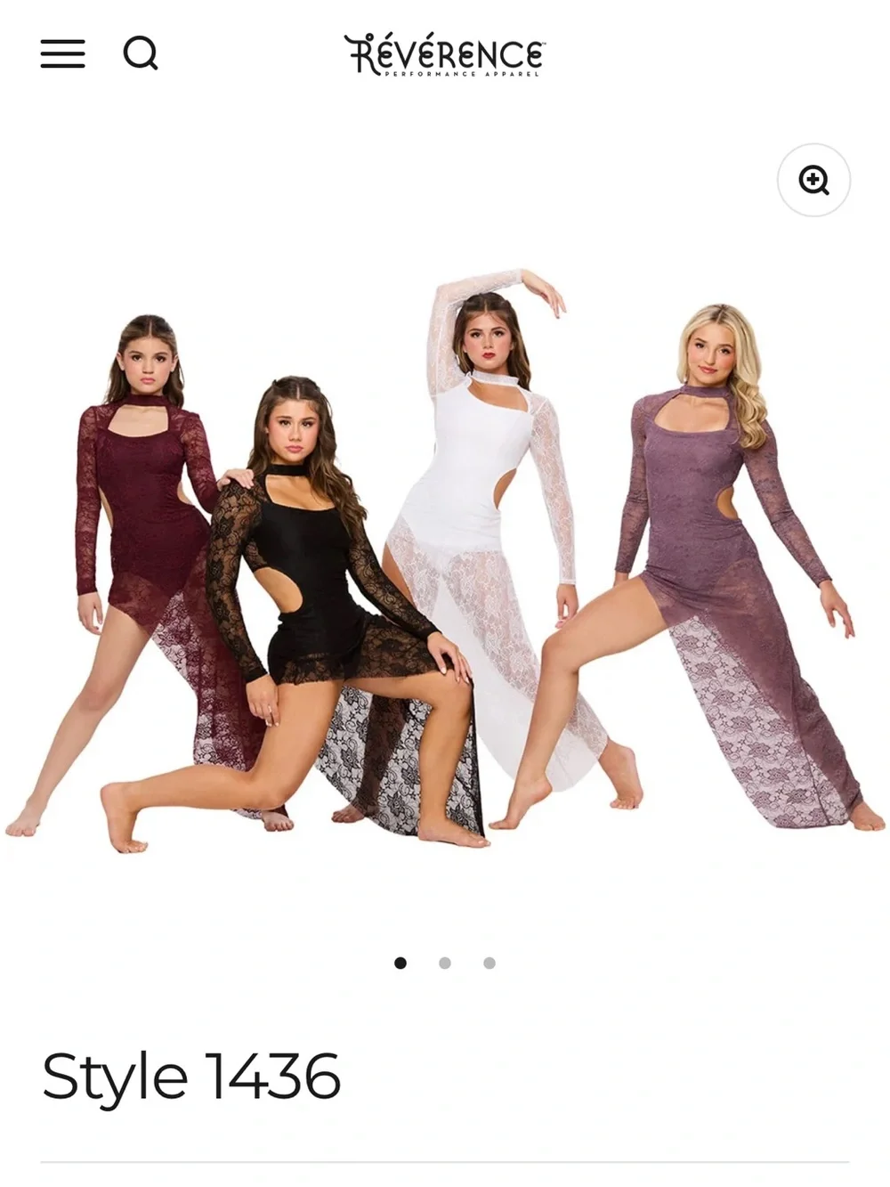 Reverence 1436 Dance Costume - Steel Blue MA